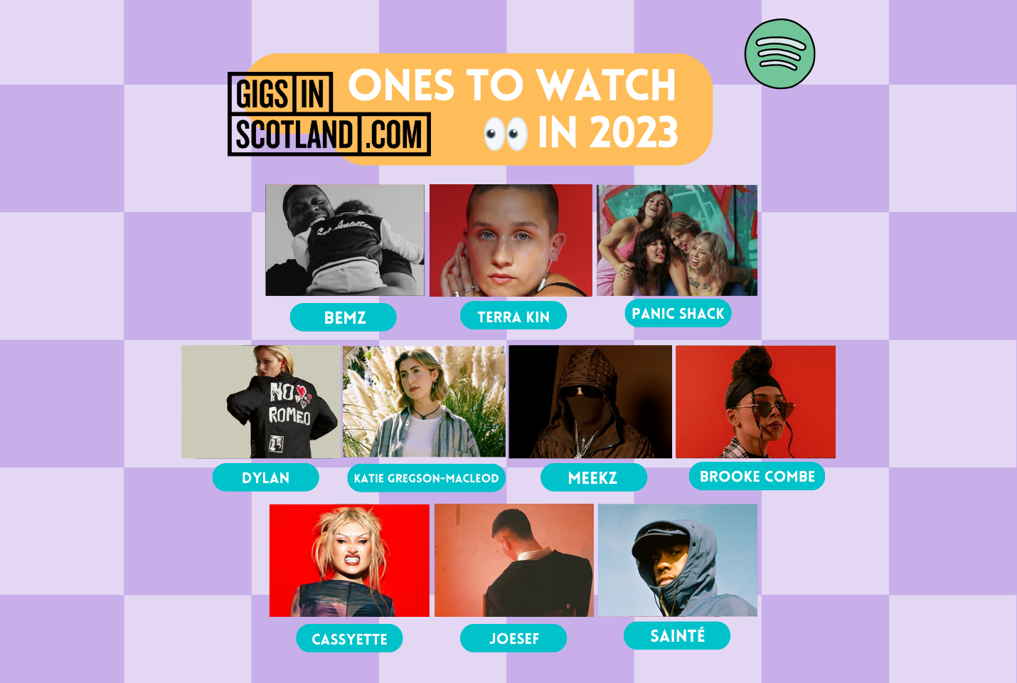 GIGS IN SCOTLAND'S ONES TO WATCH IN 2023...